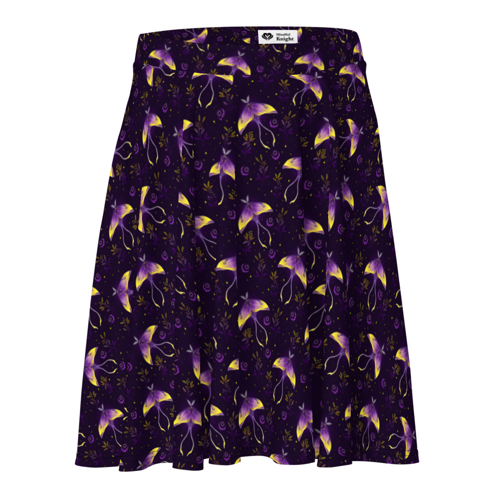 Purple Luna Moth Skirt