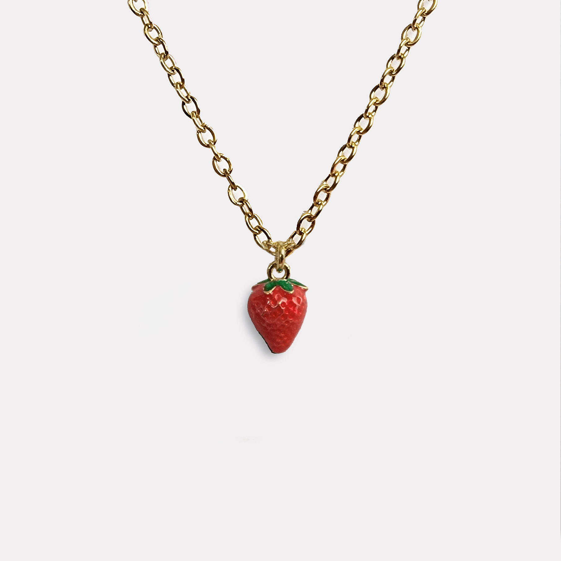 Dainty Strawberry Necklace