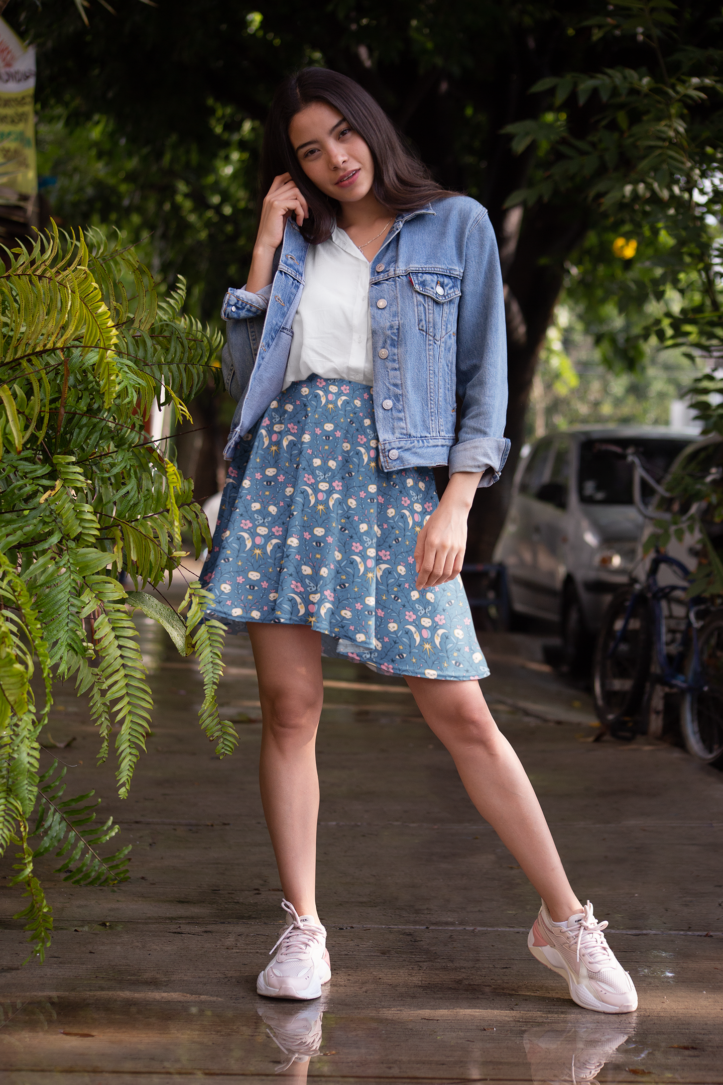 blue witchy skirt