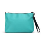 Cute preppy blue teal purse. Vegan faux leather crossbody bags for travel for women, girls, teens.