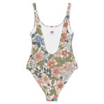 low back floral one piece swimsuit