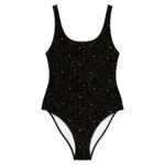 starry night sky space stars celestial one piece swimsuit