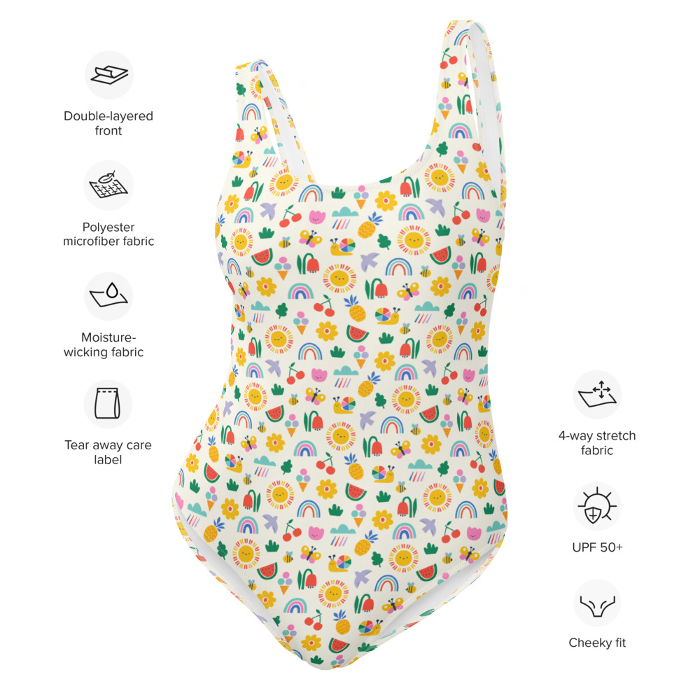 Rainbow colorful summer swimsuits for women