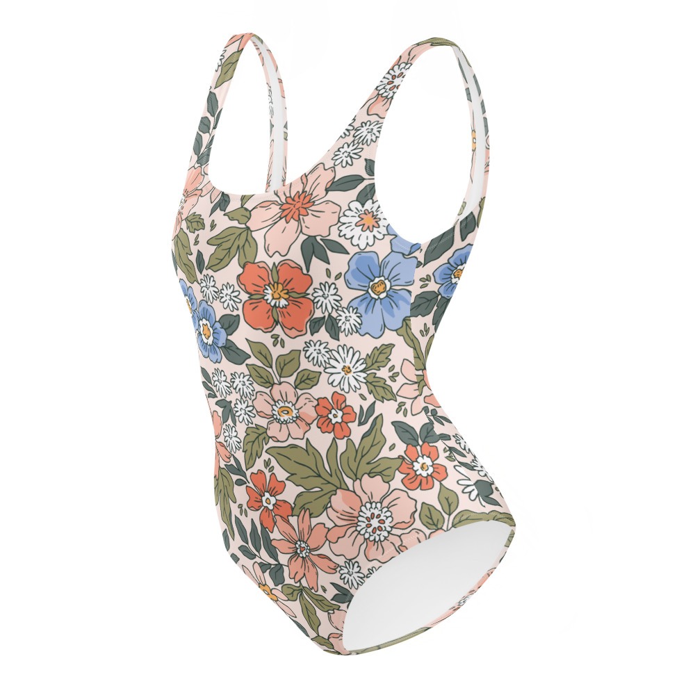 floral one piece swimsuit