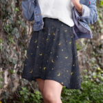 gold constellation starry cottagecore moon skirt