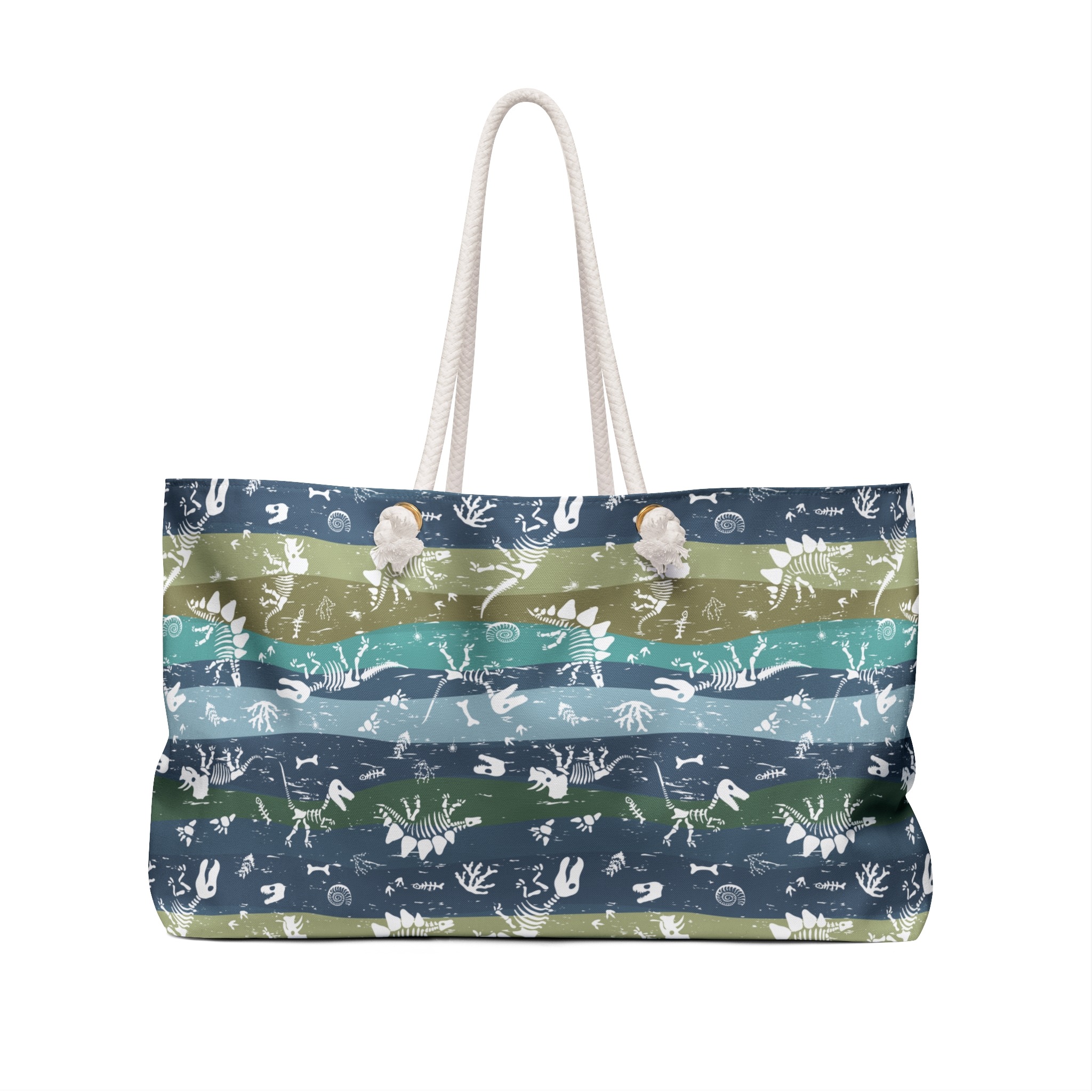 Paleontology Dinosaur Weekender Bag, Large Tote Beach Bag