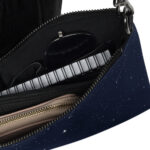 Celestial Crossbody Bag, Starry Night Purse with Shooting Stars, Dark Navy, Outer Space, Bags for Women