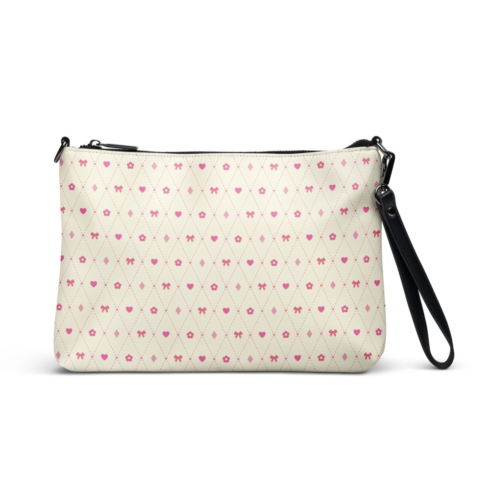 Preppy Crossbody Bag, Pink  Purse with Straps