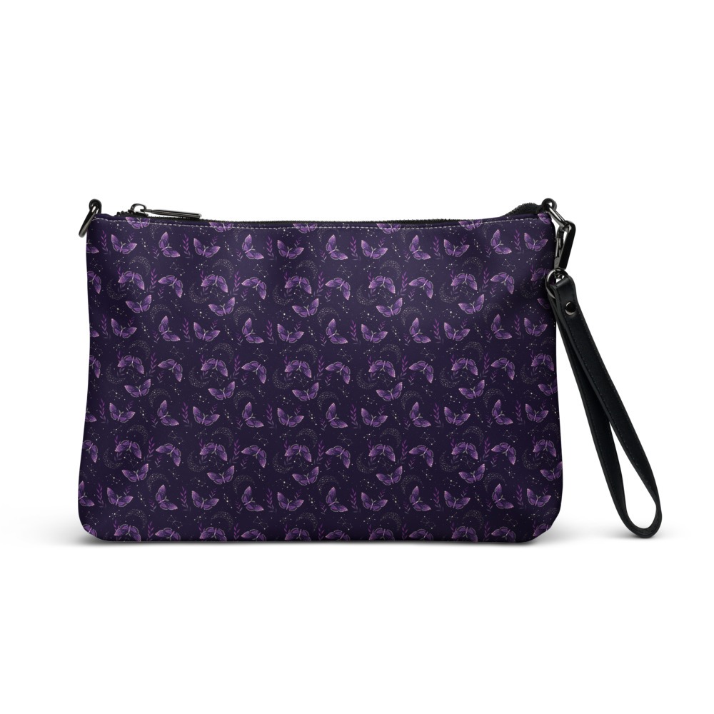 Butterfly Crossbody Bag, Purple Moon & Moth Purse