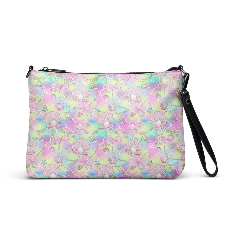 Mermaid Crossbody Bag, Rainbow Kawaii Purse with Straps