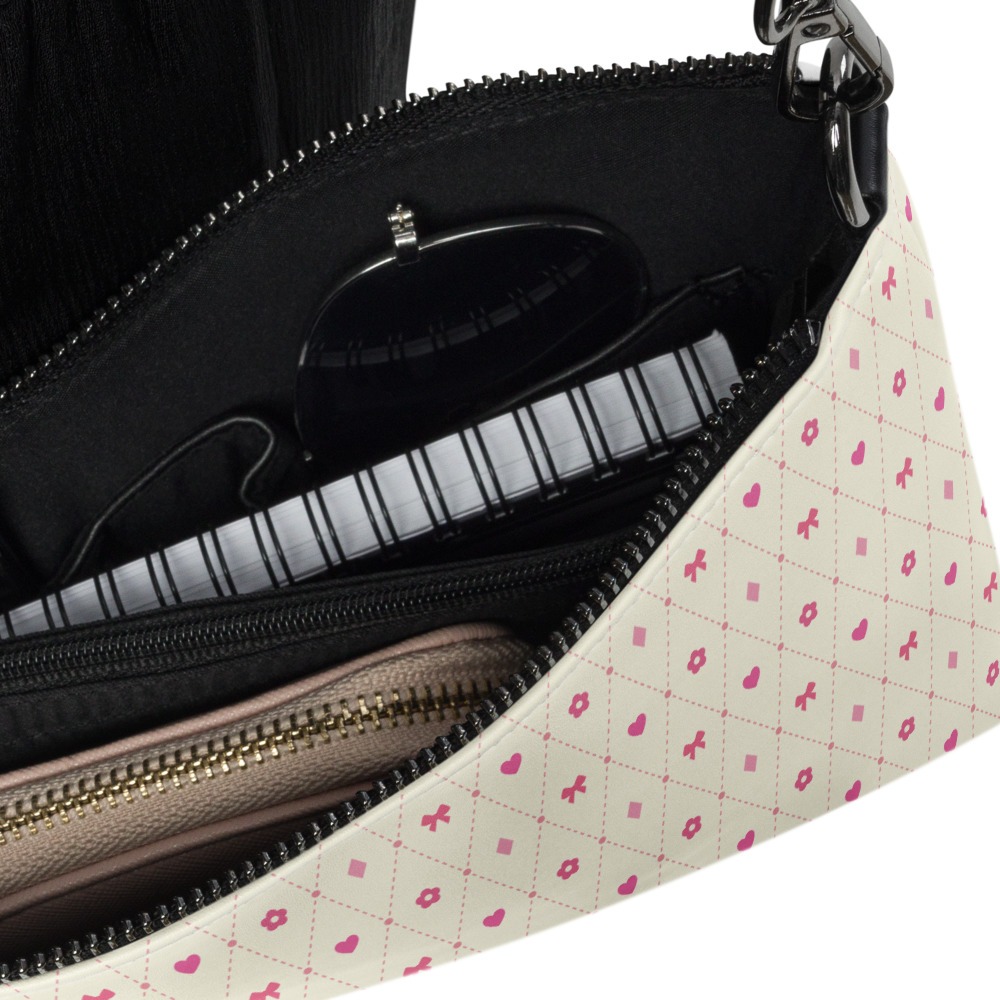 Preppy Crossbody Bag, Pink Purse with Straps. Cross body bags for women and teens. Add this convertible clutch and shoulder plaid purse, with bow, heart, and diamond accents, to your Valentine's Day clothing collection for your next date night outfit. See more preppy and kawaii clothes from Mindful Knight.