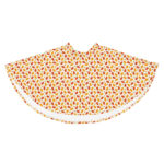 Orange and white Thanksgiving skirt, mini skirts for fall and Autumn, falling leaves