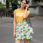 Rainbow Earth Day skirt